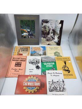 Vintage Railroad train book lot books booklets Estate collection